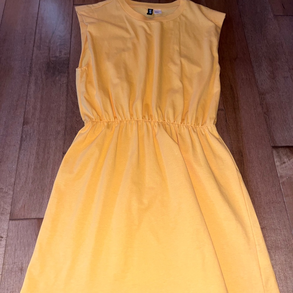 H&M orange cotton dress